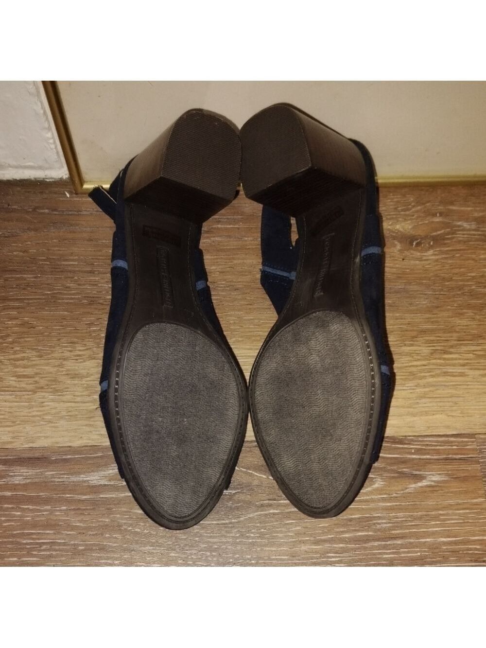 Tommy Hilfiger Blue Slingback Heels Asymmetrical Design - Picture 3 of 7